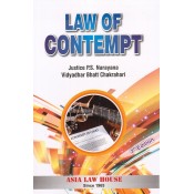 Asia Law House's Law of Contempt by Justice P. S. Narayana, Vidyadhar Bhatt Chakrahari